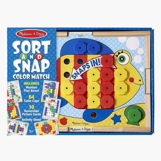 Melissa & Doug Sort and Snap Color Match - Sorting and Patterns