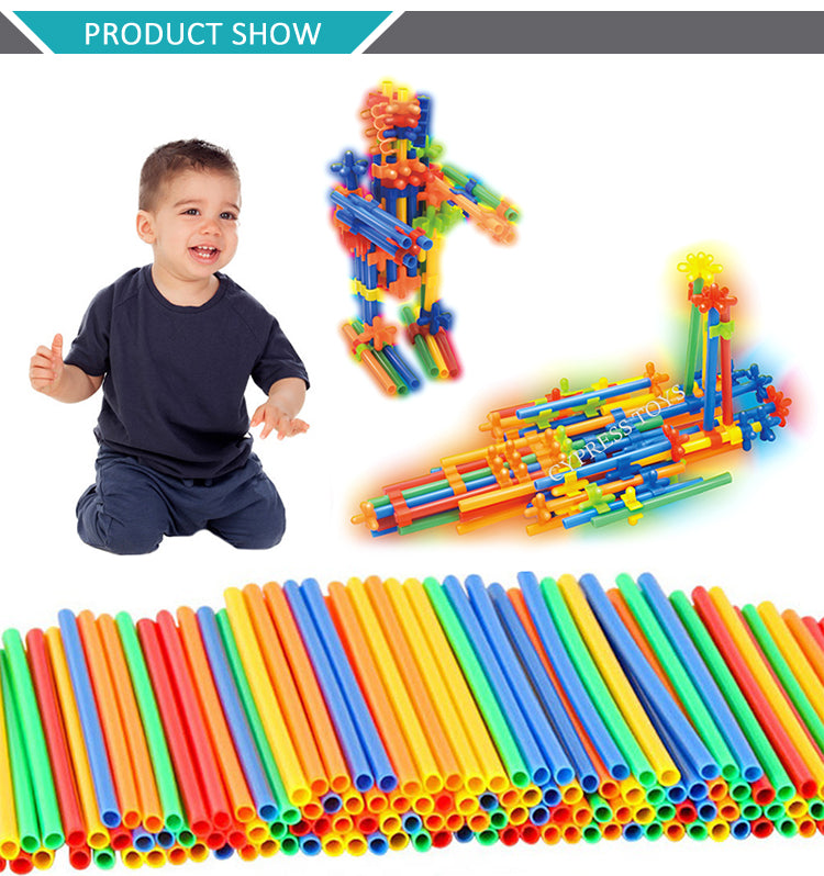 أعواد أنبوبيّة 3D للتركيب واللّعب الحر