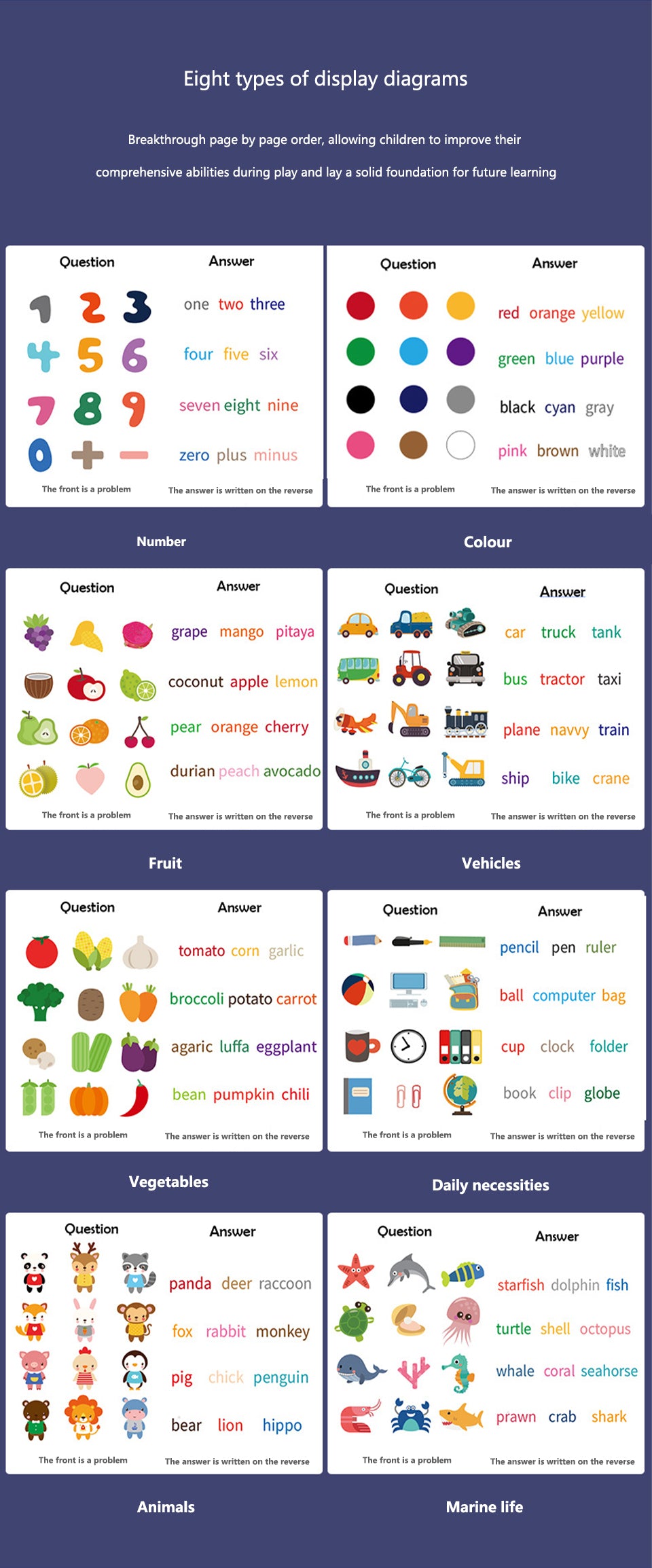 Kids fun book clip magnetic word spelling English Learning game