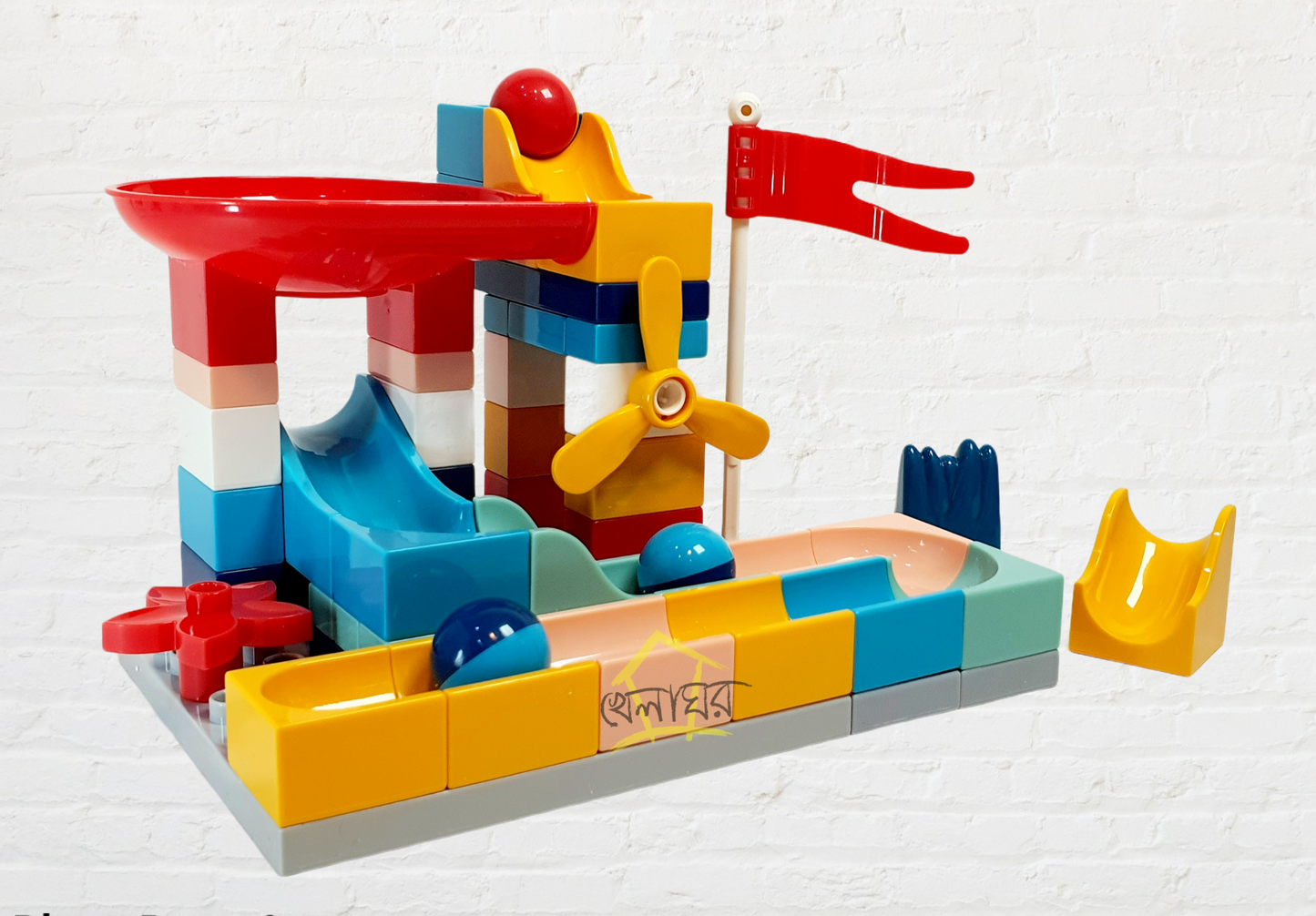 Building Blocks Marble run slide block