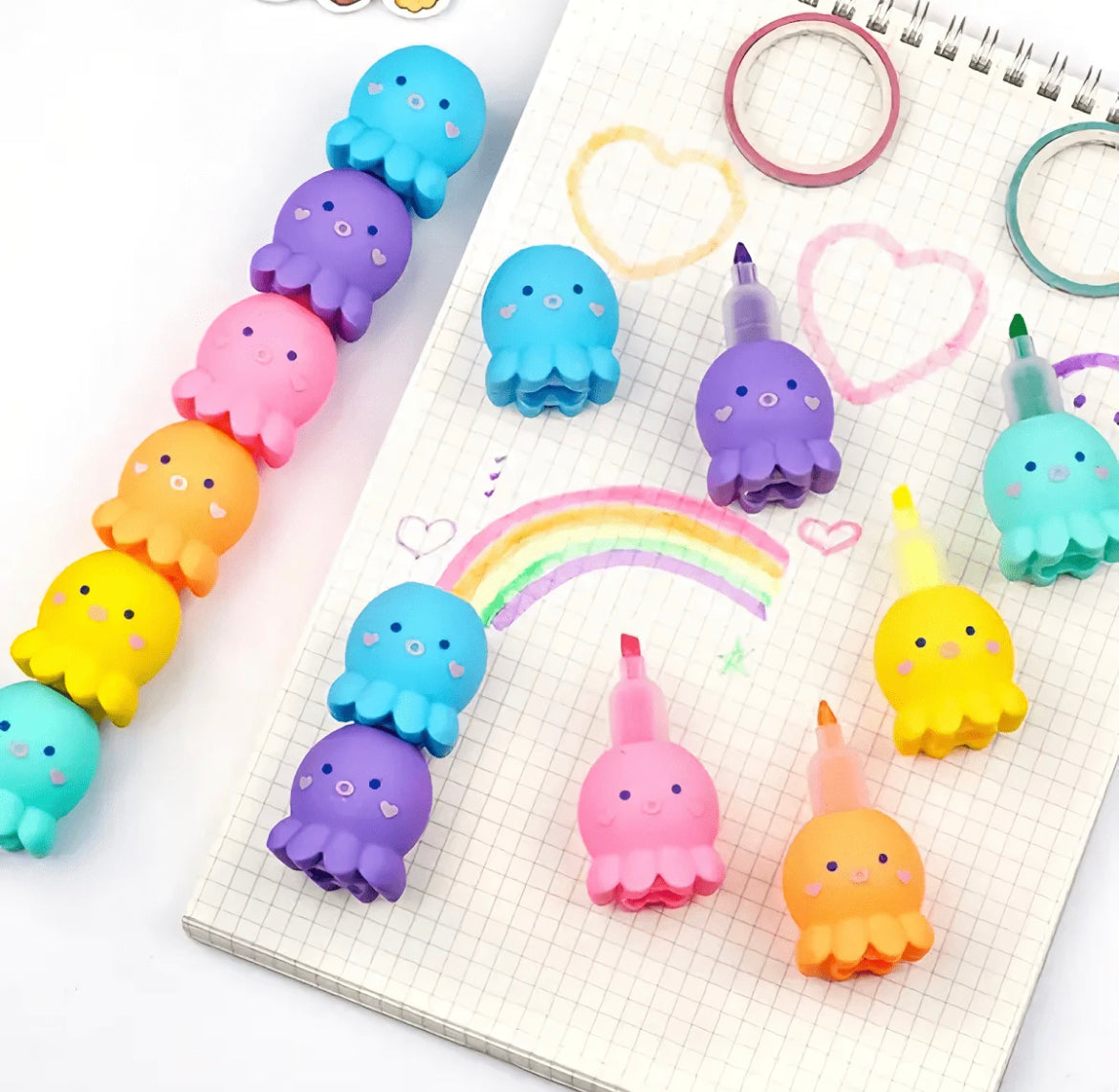 Mini Octopus Highlighters 5 in 1