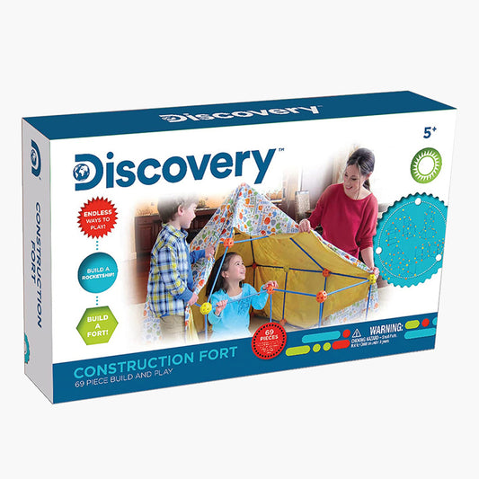 Discovery Kids Construction Fort Build and Play Set