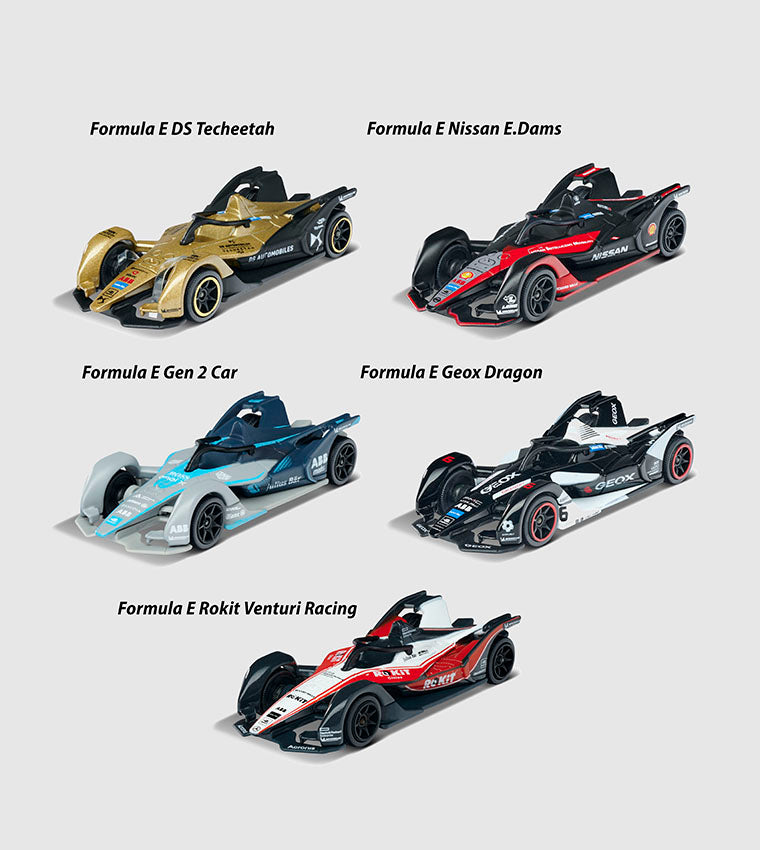Formula-E Gen 2 Cars 5 Pieces Giftpack