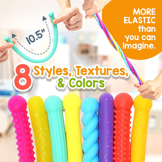 Sensory Toys for Kids - Textured Stretchy Sensory Fidget Toys for Stress