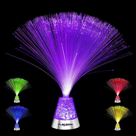 Playlearn Fiber Optic Lamp Color Changing Crystal Base