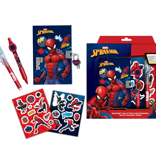 SPIDERMAN SECRET NOTEBOOK WITH MAGIC PEN