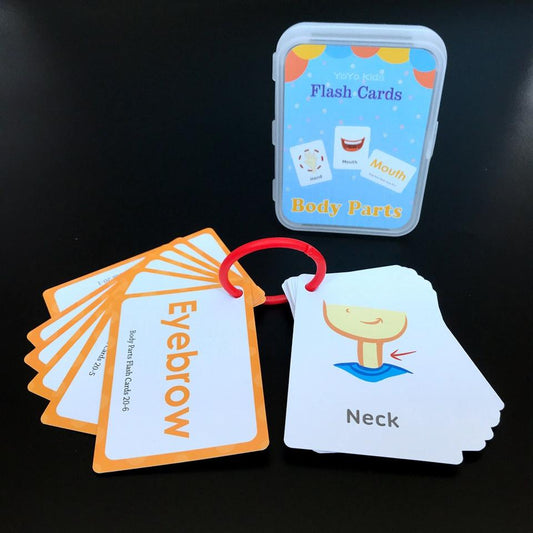 Early Educational English Paper Baby Flash Cards for Kids