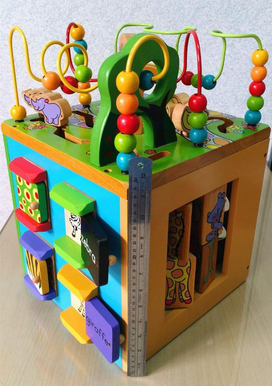 Busy zoo wooden toy