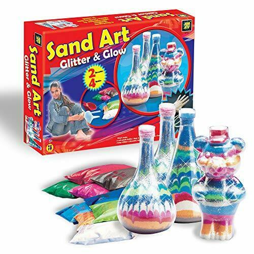 Sand art glitter and glow